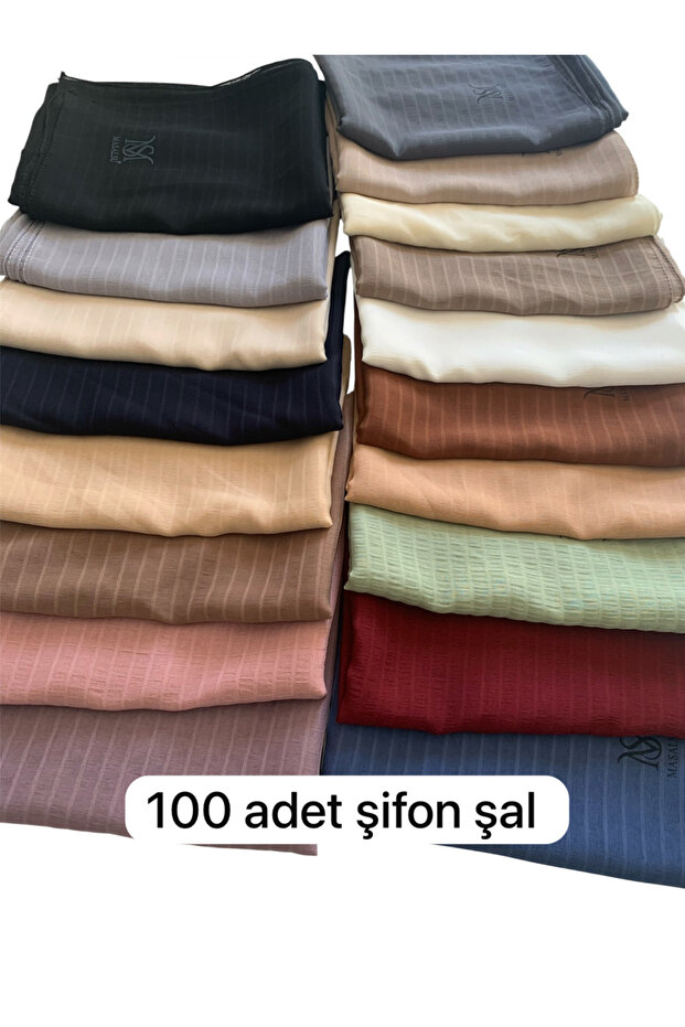 100 Chiffon Shawls for Distribution
