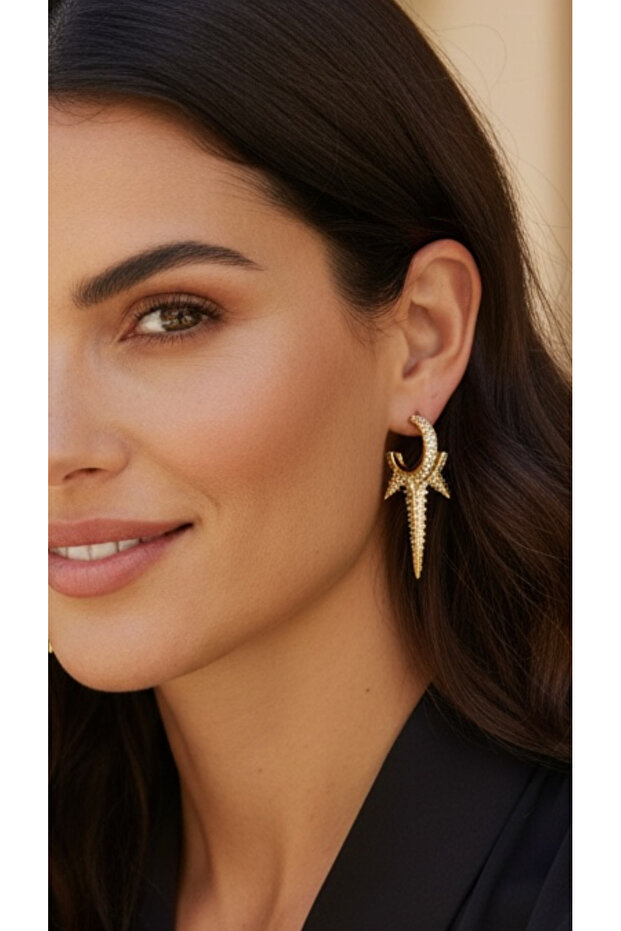 Earrings with Zirconia