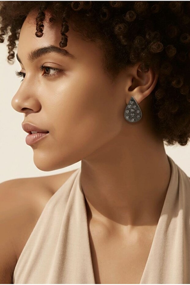 Figured Design Figured Stone Earrings