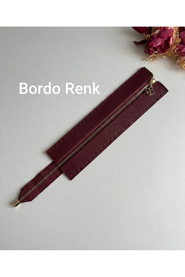 Faux Leather Zipper for Knitted Bags