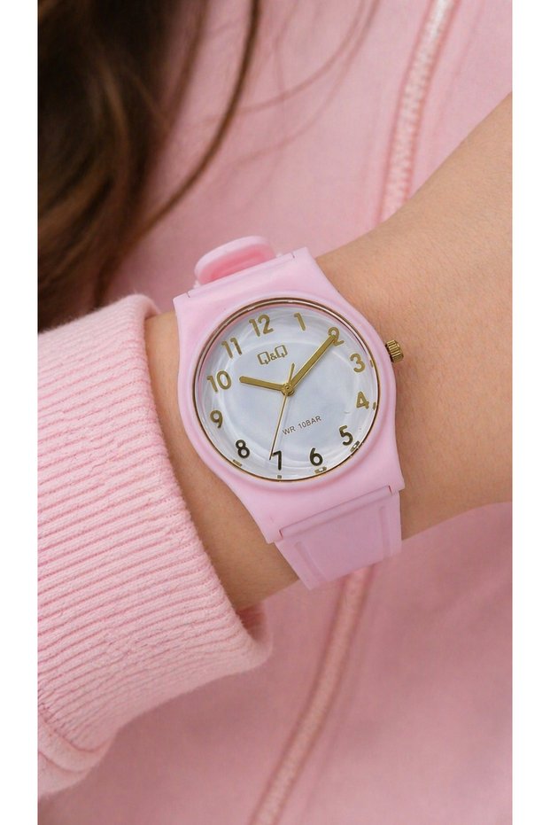 Sea, Pool Water Resistant Pink Color Silicone Band Young Girl Wrist Watch