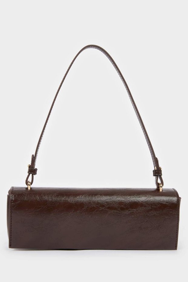Women's Faux Leather Baguette Bag F1240Axns