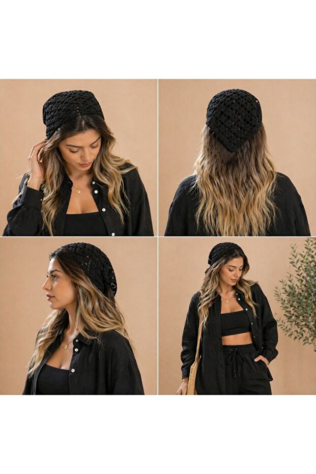 Hand Knitted Hair Bandana