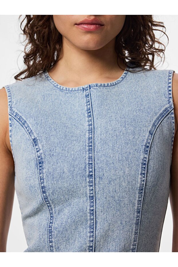 Rochie maxi PCFRANNA JEANS - 7
