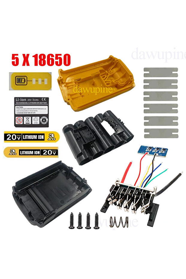5 X 18650 Li-ion Battery Case Charge Protection Circuit Board PCB 18V 20V Baterry for Dewalt DCB1...