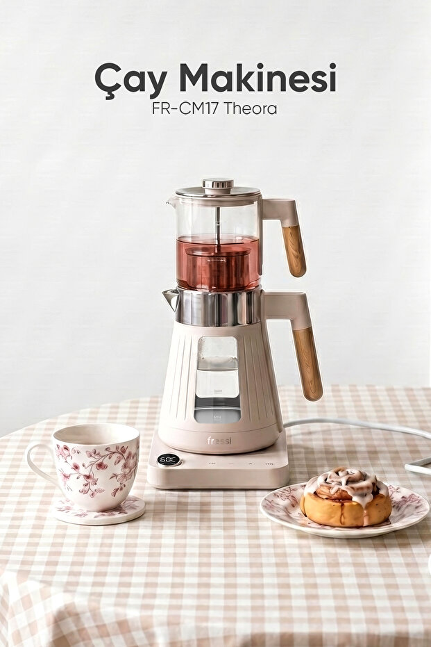Digital Stand | 12 Hours of Warmth with Adjustable Settings | Glass Tea Maker Cm17 Theora