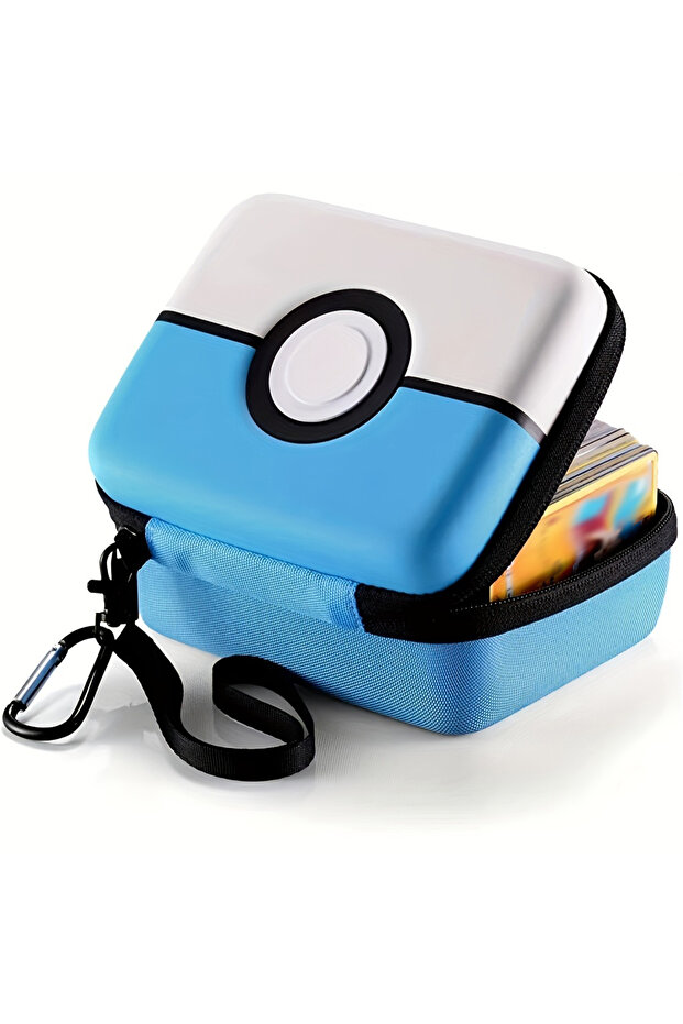 Light Blue Hard-Shell Storage Box Carrying Case For Magic PTCG MTG Trading Cards, Gifts For Boys Gir