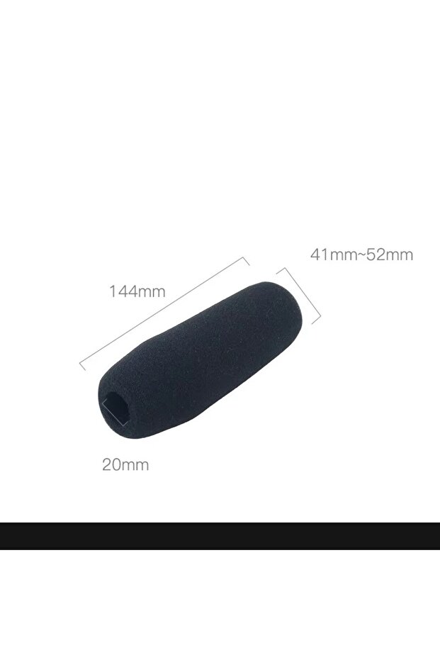 144x(41-52)x20 Long Microphone Sponge For Interview Dedicated Thicken Mic Cover Foam Professional Wi