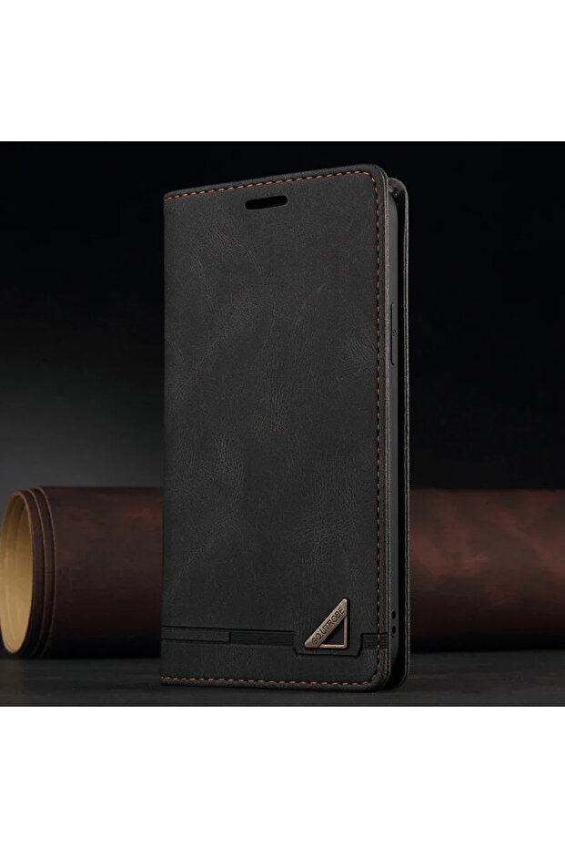 Black Galaxy S26 Ultra Luxury Wallet Card Slot RFID Blocking Magnetic Flip Leather Case For S26 Ul