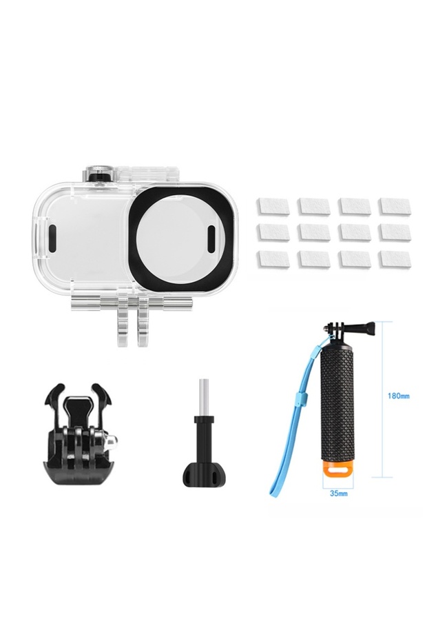 مجموعة B غطاء حماية للغوص لكاميرا DJI Osmo Nano، حافظة مقاومة للماء لكاميرا رياضية صغيرة، غطاء واقي للغوص