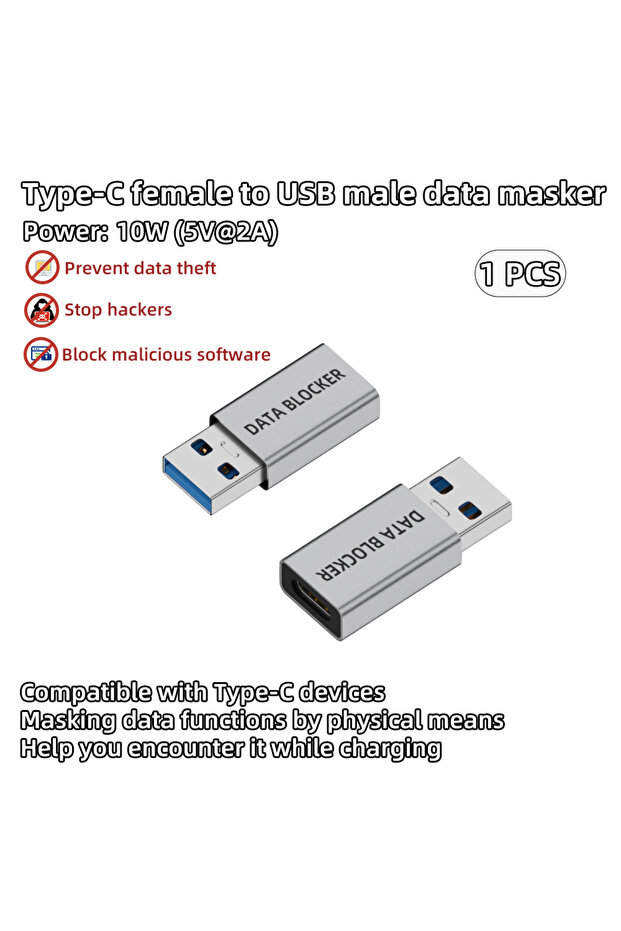 محول BSN CM-AG-PBQ-YS من USB A/C إلى Type-C لحماية البيانات وشحنها بدون تداخل في نقل البيانات