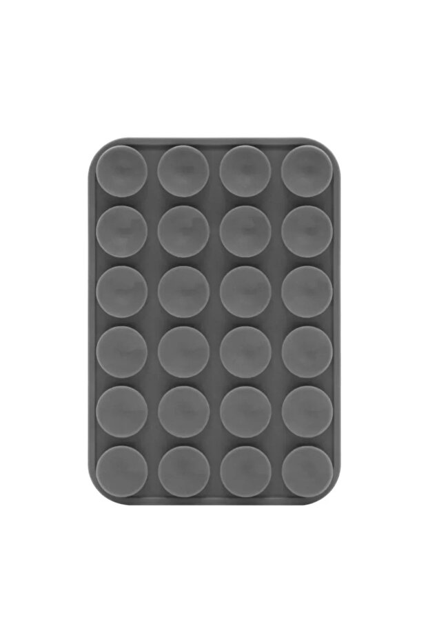 Grey New Magnetic Phone Holder For Magsafe Suction Cup Silicone Magnet Wall Mount Stand For iPhone 1