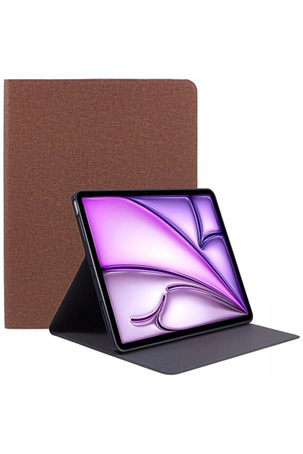 iPad Pro 12.9 (2018/2020/2021/2022) iPad Air 13 (2024/2025) Canvas Stand Tablet Protective Book Case