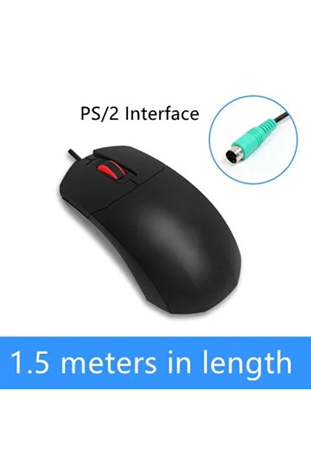 كابل تمديد منزلي سلكي لـ PS2 بطول 1.5 متر من TEUCER، ماوس USB PS/2 بأطوال 2م و3م و5م، حساسية عالية وصامت للاستخدام المكتبي
