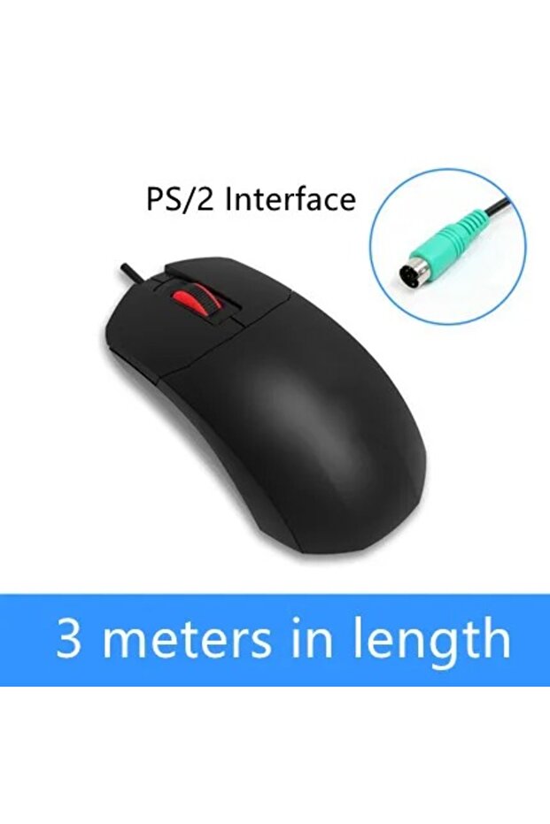 كابل تمديد سلكي للماوس من تيوزر لجهاز PS2 بطول 3 أمتار، ماوس USB PS/2 بطول 2 متر و3 متر و5 متر عالي الحساسية وصامت للمكتب