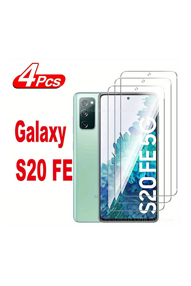 Galaxy S20 FE 5G لـ Galaxy S20 FE 5G 4 قطع لـ S20 FE / S20 FE 5G واقي شاشة من الزجاج المقسى