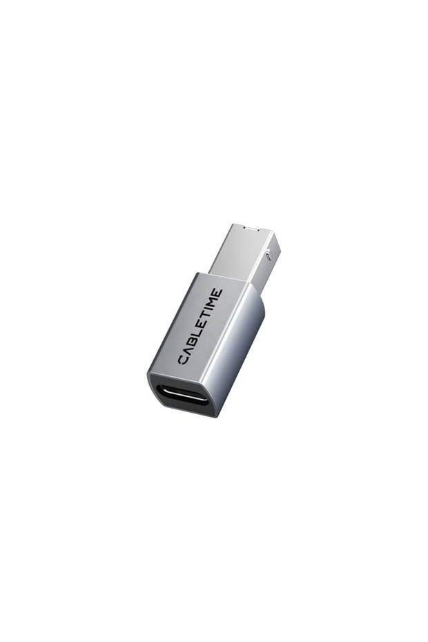 كابل USB C إلى USB B من CABLETIME، محول طابعة USB C إلى USB B بسرعة 480 ميجابت في الثانية، هيكل ألومنيوم، من النوع C إلى USB B 2.0 P