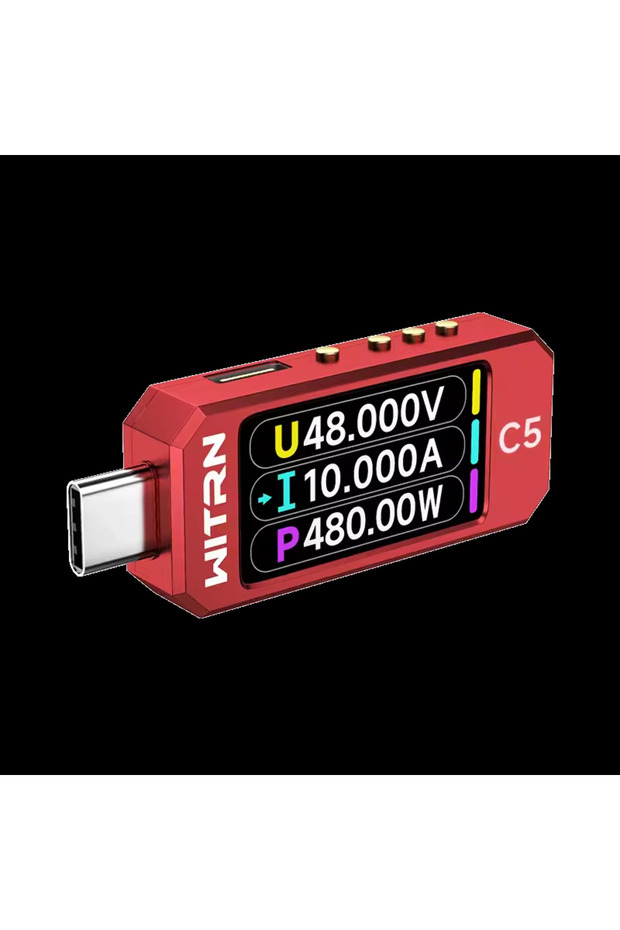 جهاز اختبار WITRN C5 USB لقياس الجهد والتيار، جهاز اختبار 28 فولت، شحن سريع PD3.1، كشف تقادم UFS EPR