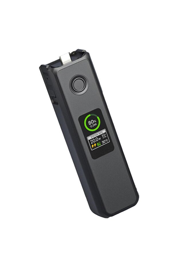 مقبض شحن سريع ذكي لـ DJI OSMO Pocket 3، مقبض بطارية ممتد، ملحق جيمبال محمول باليد.