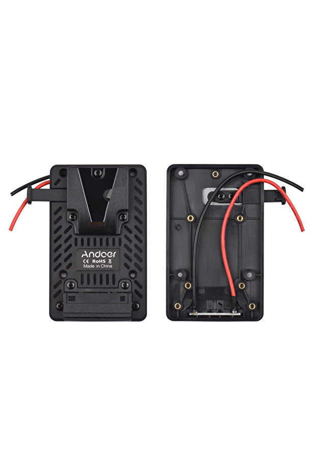 محول لوحة البطارية البلاستيكية بالكامل من نوع V-lock من Andoer، بديل لبطارية V-Mount