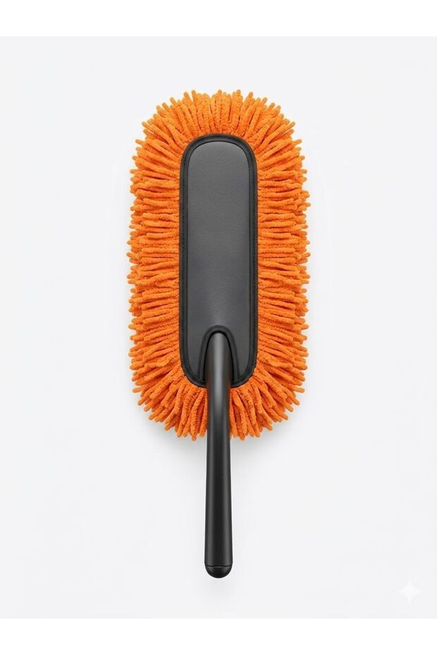 Car Duster Exterior/Interior - Orange Microfiber - 3
