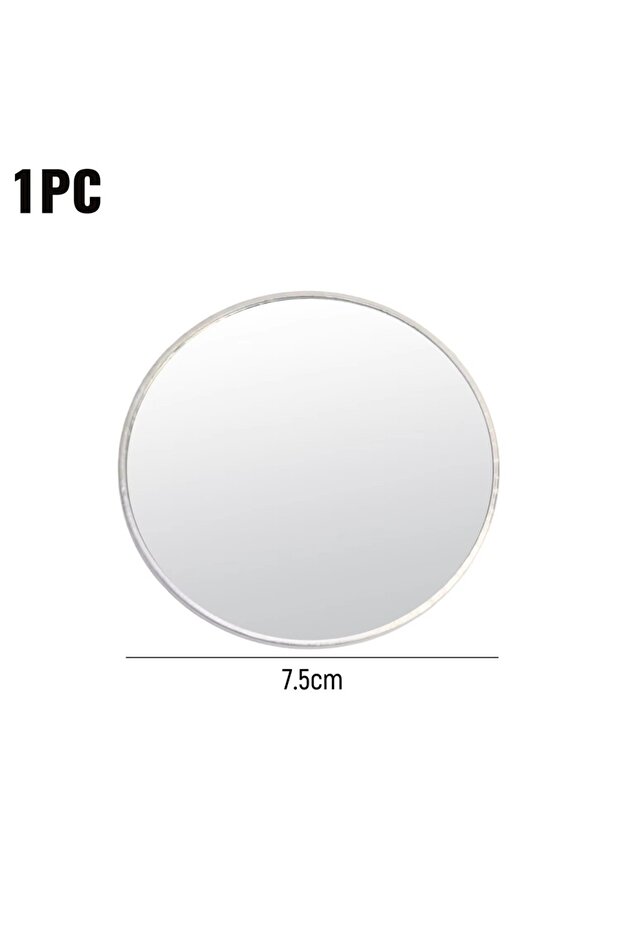 A 7.5cm/9.5cm Mini Round Mirror Travel Selfie Mirrors Portable Convex Wide-angle Spherical Mirror f.