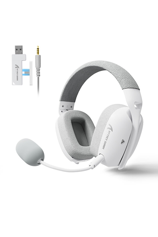 سماعة الألعاب L80PRO White ATTACK SHARK L80PRO 3 في 1 تُضمن اتصالًا أكثر استقرارًا وتأخيرًا منخفضًا.