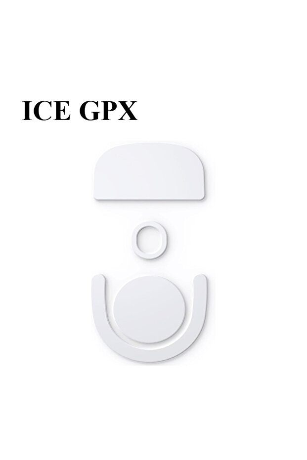 أقدام ماوس ICE GPX محسنة (قطعة واحدة) مناسبة لـ Logitech GPW 2 Superlight PRO باللون الأبيض