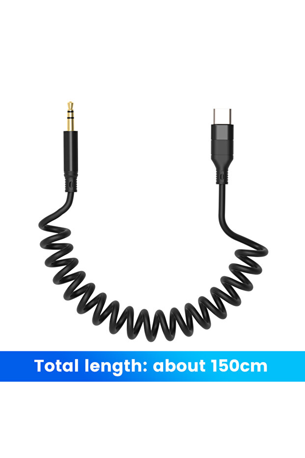 Black USB C To 3.5mm Aux Jack Adapter Car Speaker and Headphone 3.5 Mm Aux Audio Jack 3 5 Cable for