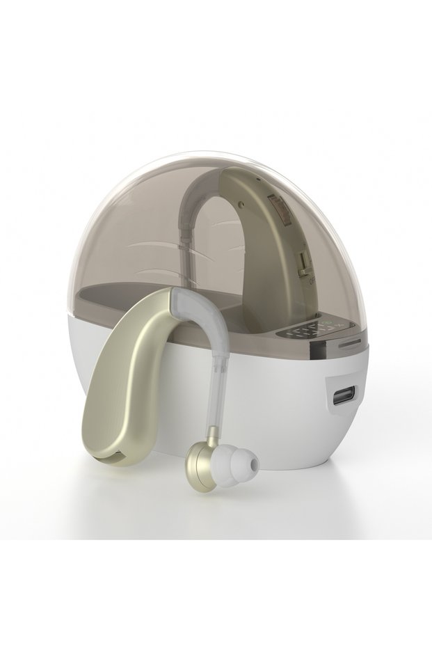 Golden High-Quality Invisible Hearing Aid For The Deaf And Hard Of Hearing Intelligent Noise Reducti