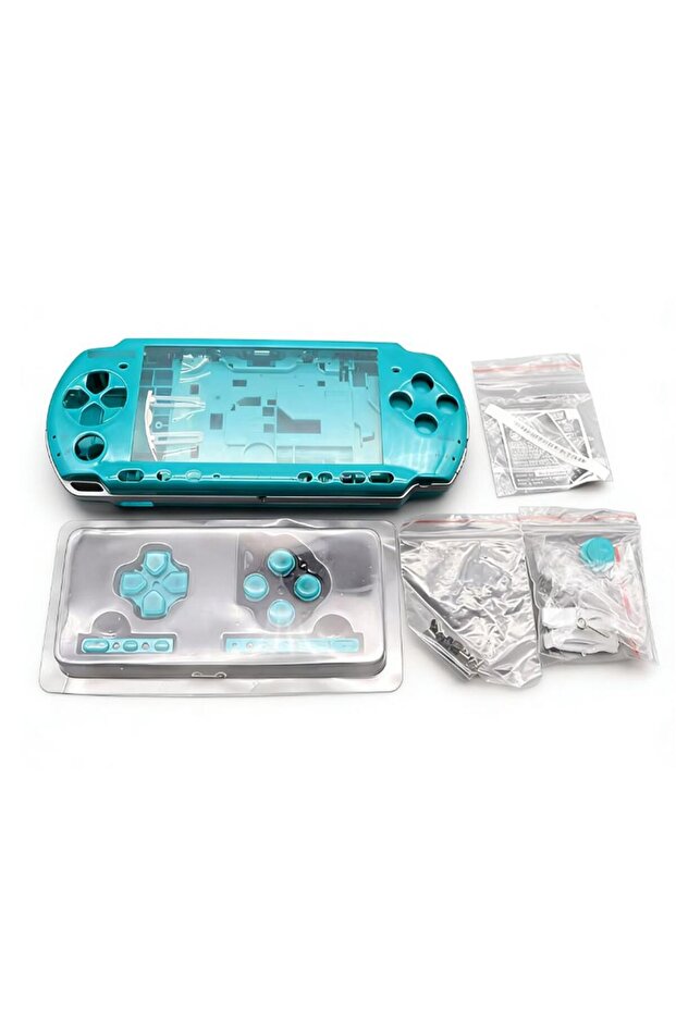 blue Complete Shell Case Professional Full Housing Shell Cover Buttons Kit For Psp3000 Console With