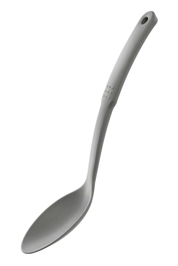 Uno Heat Resistant Fireproof Non-Stick Plastic Serving Spoon Gray