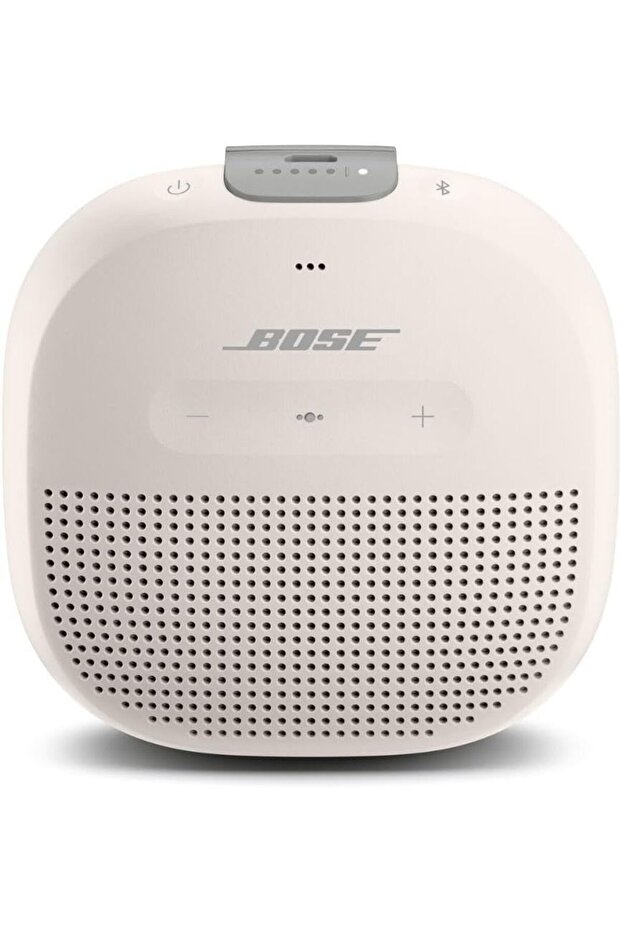 مكبر صوت بلوتوث صغير SoundLink، سماعة محمولة مقاومة للماء مع ميكروفون، لون أبيض، لاسلكي