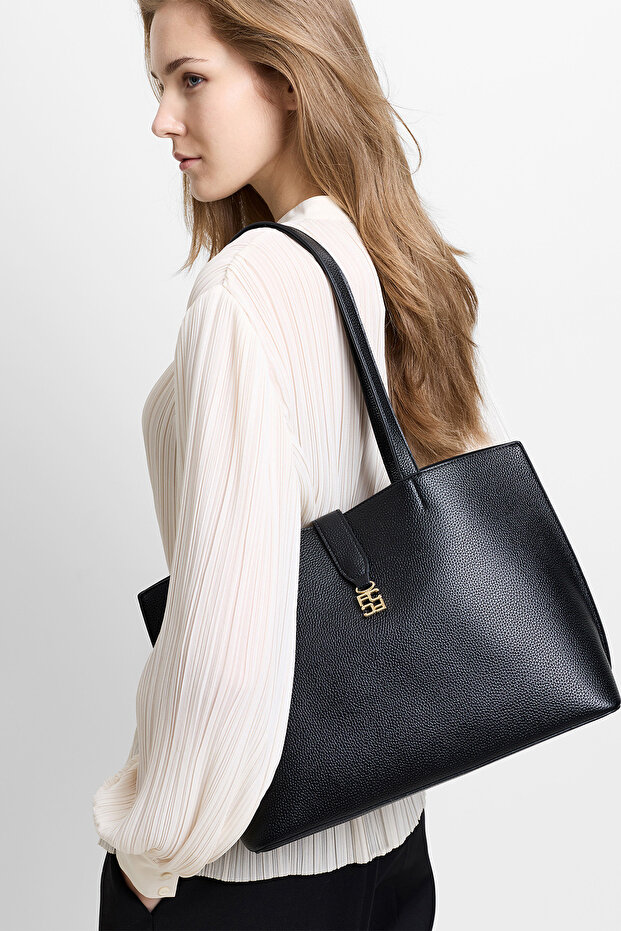 Women's Black Emili Large Tote Bag