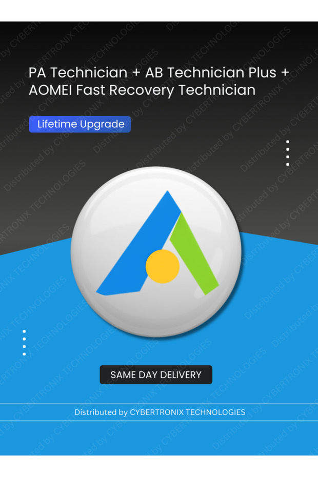 PA Technician+AB Technician Plus+AOMEI FastRecovery Technician | Lifetime Upgrade | Digital License | SAME DAY DELIVERY