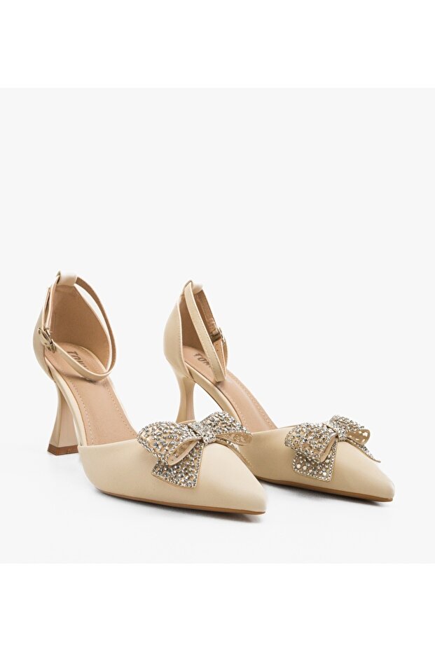 Pantofi cu toc Hare Bej - 5