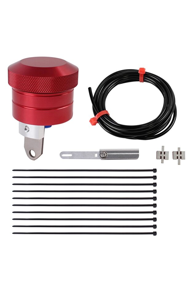 Red Motorcycle Universal Chain Lubricator Oiler Chain Oiler Motor Lubrication System For Honda Yamah