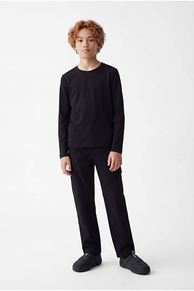 Boy's Basic Long Sleeve T-Shirt - 2