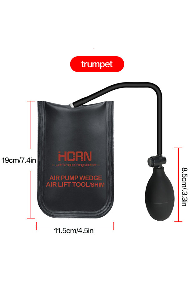 Small Size Air Wedge Bag, 3 Piece Strong Commercial Grade air bag Pump Professional Leveling Kit Ali