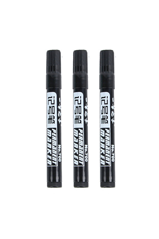 Black 3pcs 3/9pcs Permanent Paint Marker Pen Waterproof Black Pen for Tyre Oily Markers Quick Dryin
