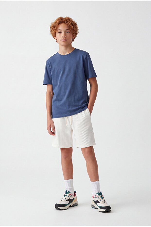 Boys' Shorts with Elastic Waist and Tie