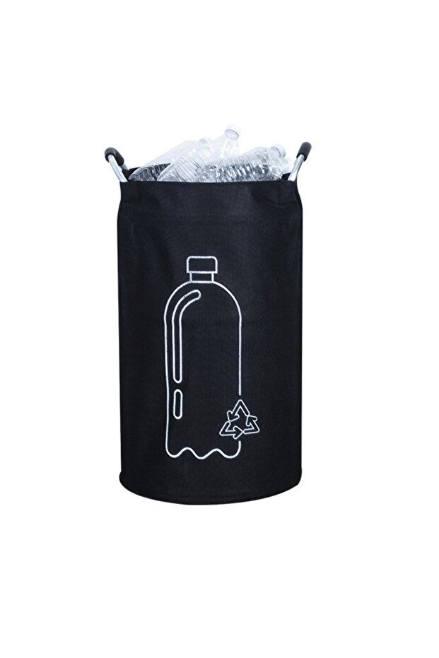 A 82L Empty Bottle Storage Basket Folding With Aluminum Handle Wastewater Bottle Collector Bag Larg.