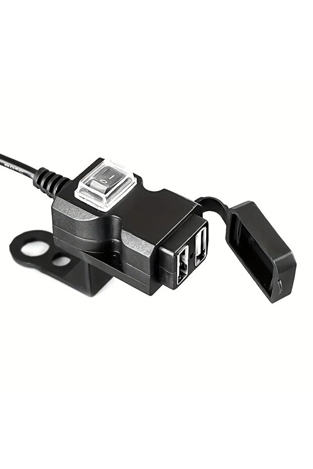 1set 1pcs Motocycle Dual USB Charger Adapter Rearview Mirror Waterproof Power Supply Socket For iPho