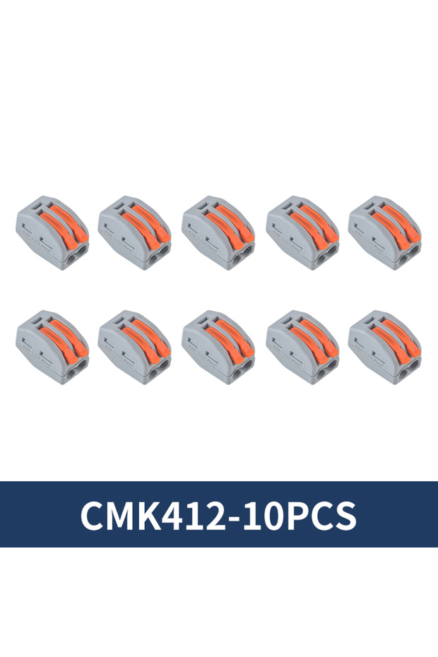 CMK412-10 قطع موصل أسلاك صغير سريع التوصيل بـ 2 و3 و5 منافذ، كتلة توصيل مدمجة سريعة وسهلة الاستخدام