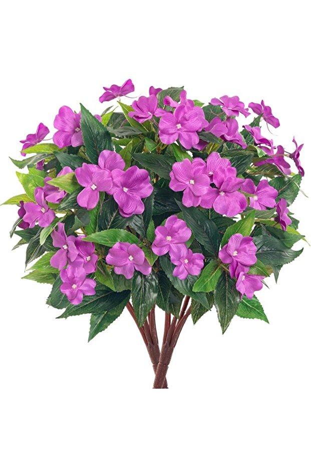 1PC PURPLE Silk Balsam Artificial Flowers High Quality Wedding Home Room Table Centre Decora Wreath