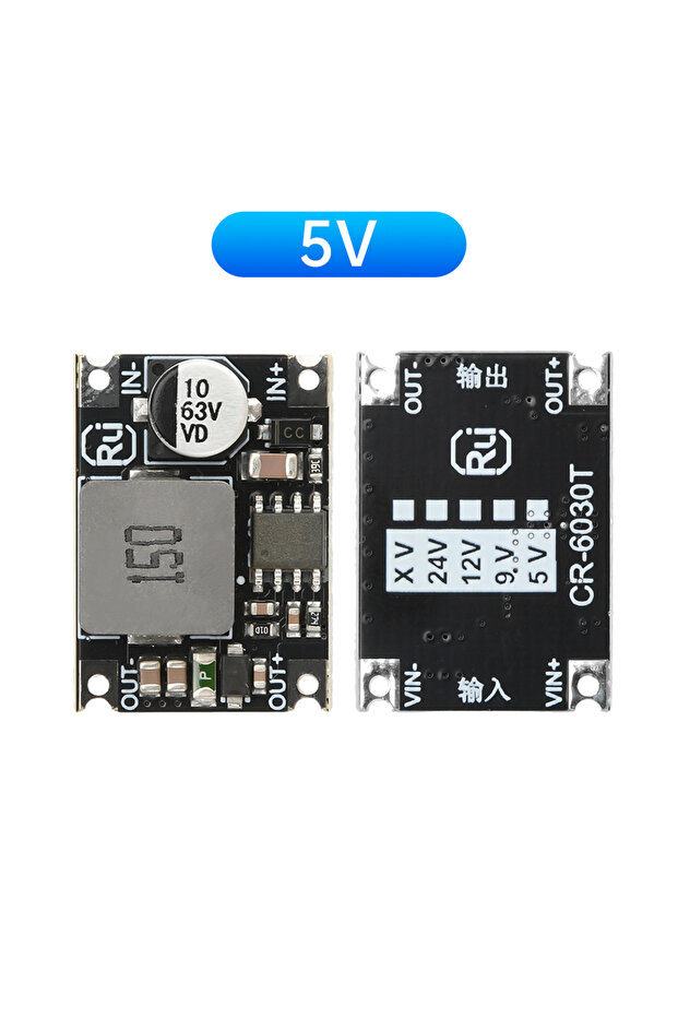 3.3V 5V 12V DC 5-60V 5V DC-DC Buck Module 60V/48V/36V/24V to 12V/5V/3.3V Output Car Power Converter