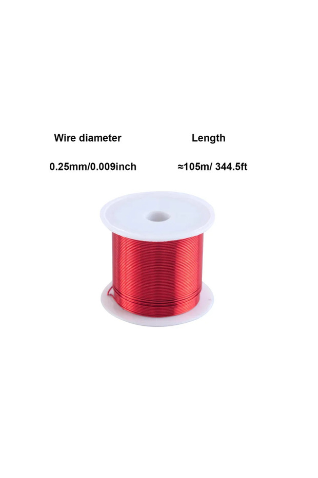 1Pcs 0.25mm-105m Red Enameled Coppers Wire 0.1-1.0mm Red Magnet Wire Cable Coppers Wire Winding Wire
