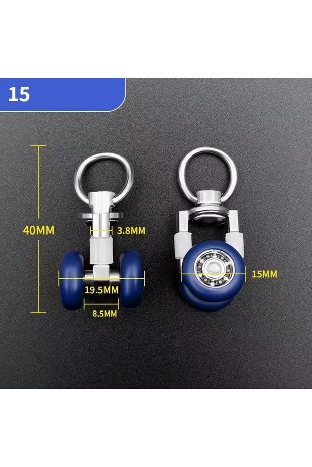 Bearing Wheel No 15 10Pcs Curtain Track Pulley Stainless Steel Pulley Metal Roller Curtain Accessori
