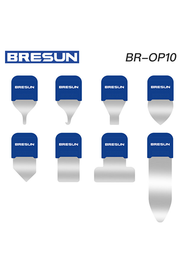 OP10 8in1 Set Bresun 0.1mm Ultra Thin Opening Tools Kit For Mobile Phone Laptop iPad Curved Screen R