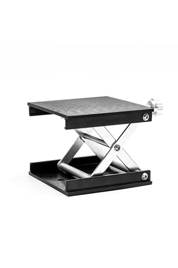 U30-Black طاولة رفع معملية، رافعة صفائح، منصة حامل مقصي، طاولة عمل للراوتر، منضدة نجارة